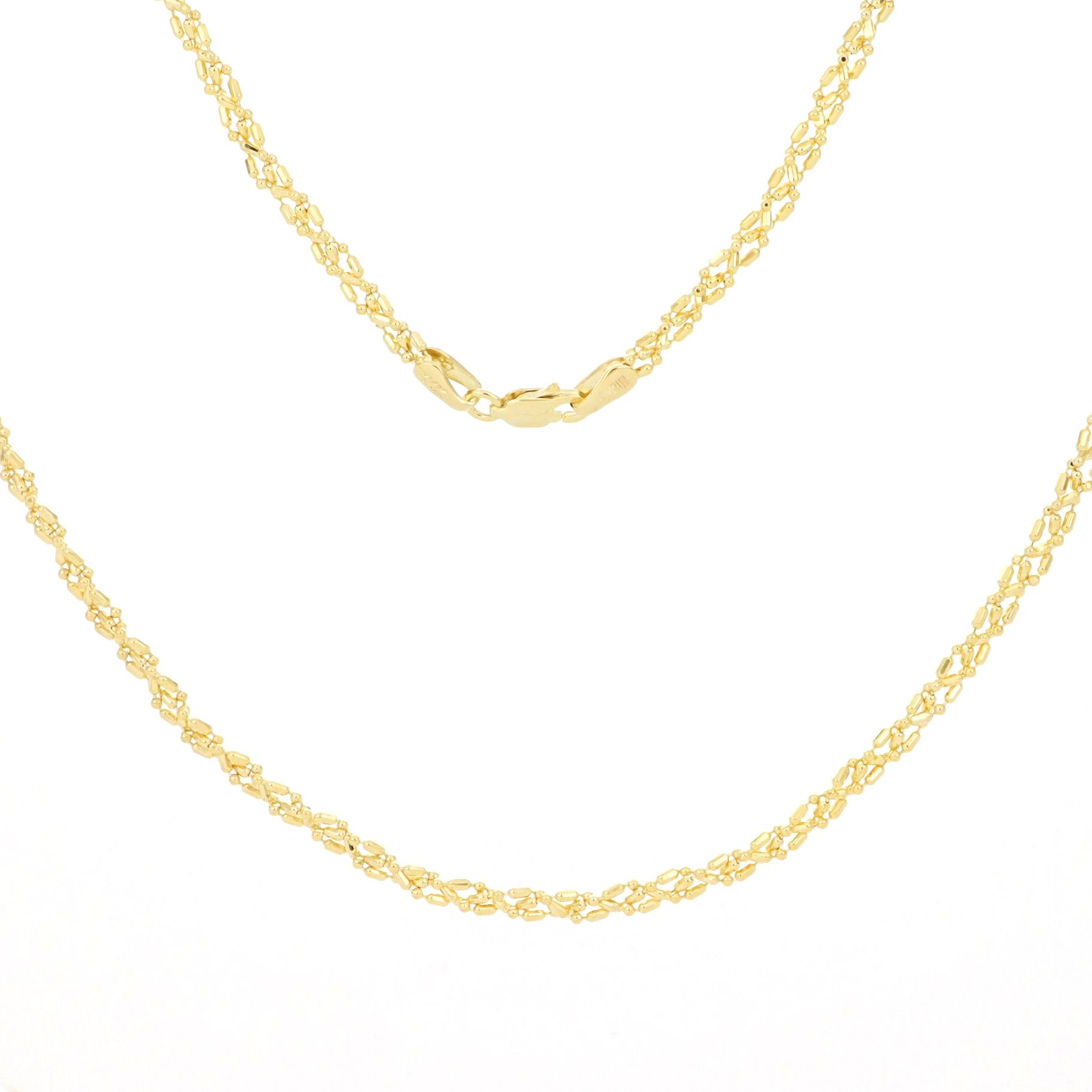 Lant Impletit din Aur Galben de 14k LLant Impletit din Aur Galben de 14k