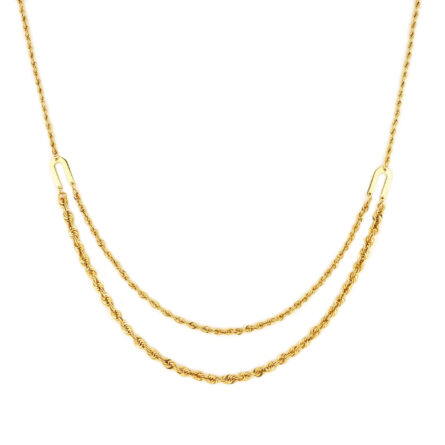 Lant Impletit din Aur Galben de 14k