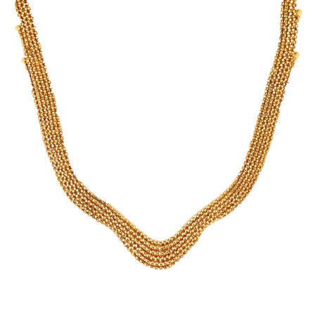 Colier Plat din Aur Galben de 14k