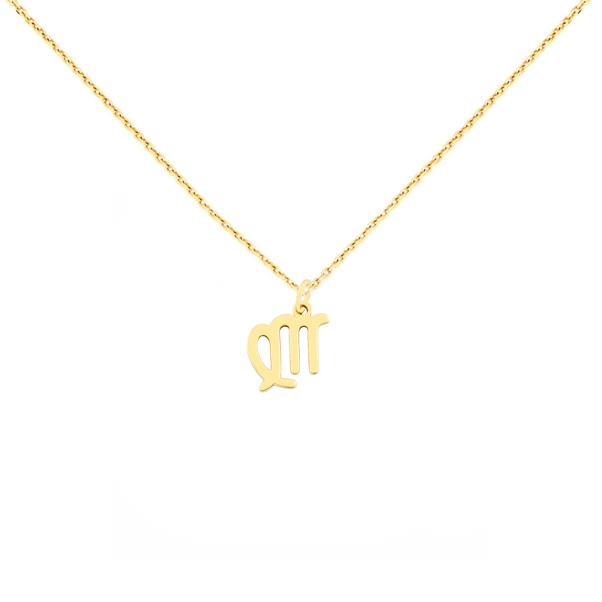 Lant Zodia Fecioara din Aur Galben de 14k Lant Zodia Fecioara din Aur Galben de 14k